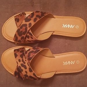 ANNA slide on sandals